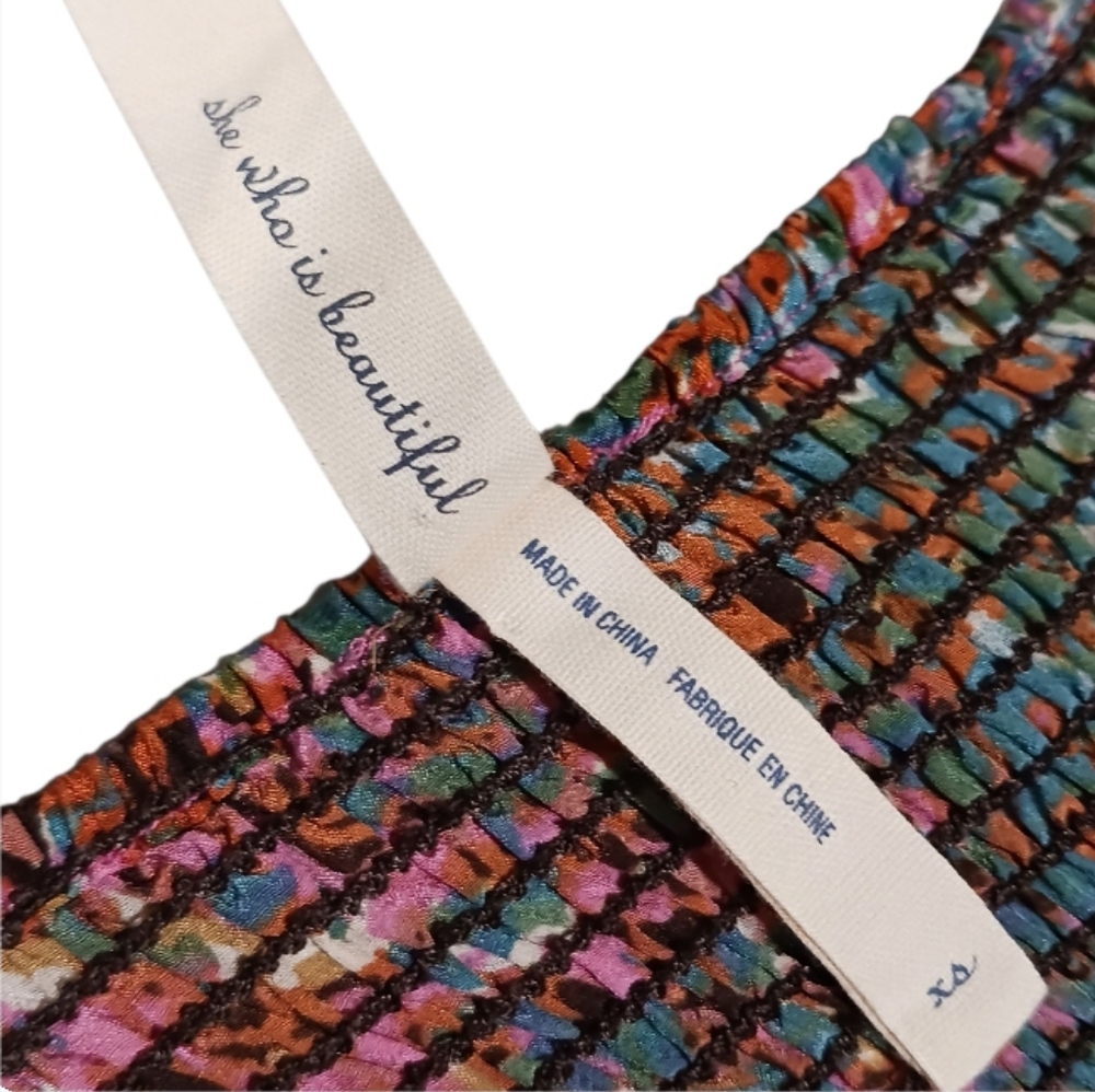 Maeve Confetti Whirl Silk Dress - Picture 8 of 11
